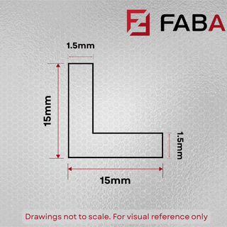 15mm x 15mm x 1.5mm Angle