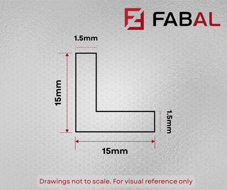 15mm x 15mm x 1.5mm Angle